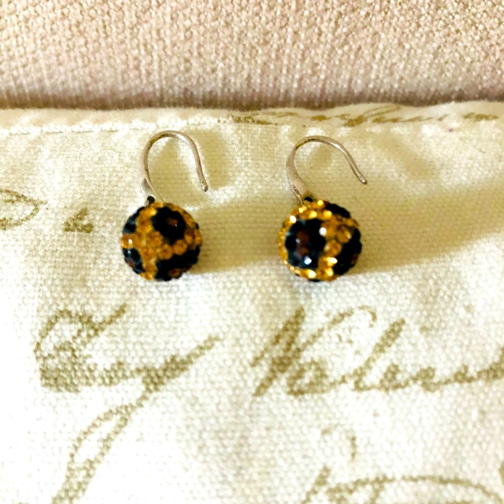 Silver & crystal earrings